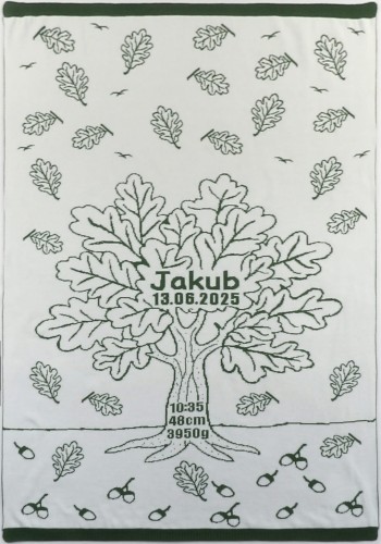 Kocyk Drzewo Bawełna Organiczna