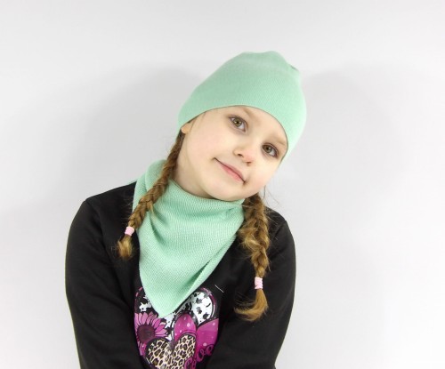 Komplet Wiosenny Gładki Cienka Chustka