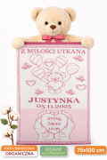 Personalizowany kocyk dla Justynki.png