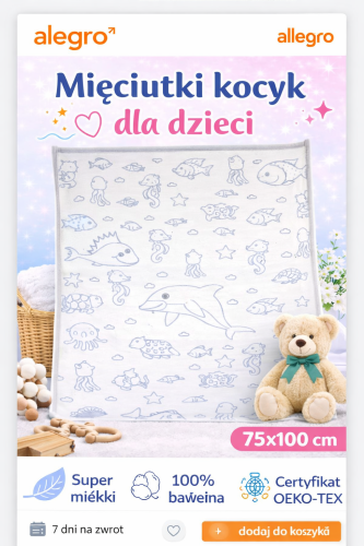 Mięciutki kocyk z motywem podwodnym.png